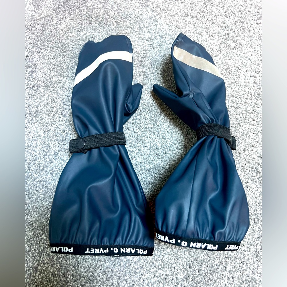 Polarn O. Pyret waterproof mud gloves, 2-4 years